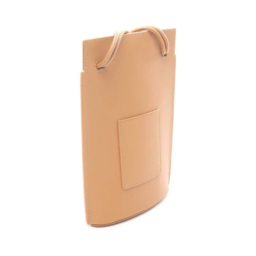 Loewe Brown Pele Pocket Leather Shoulder Dice Bag